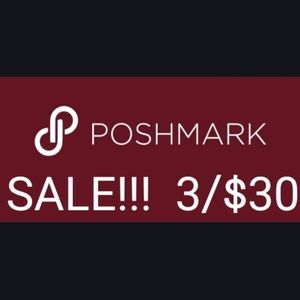 SALE!!! ANY 3 ITEMS $20 & UNDER FOR $30